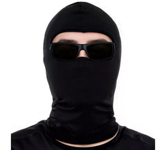 Balaclava de malha preta
