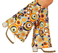 Patas de elefante de bolinhas adultas dos anos 70