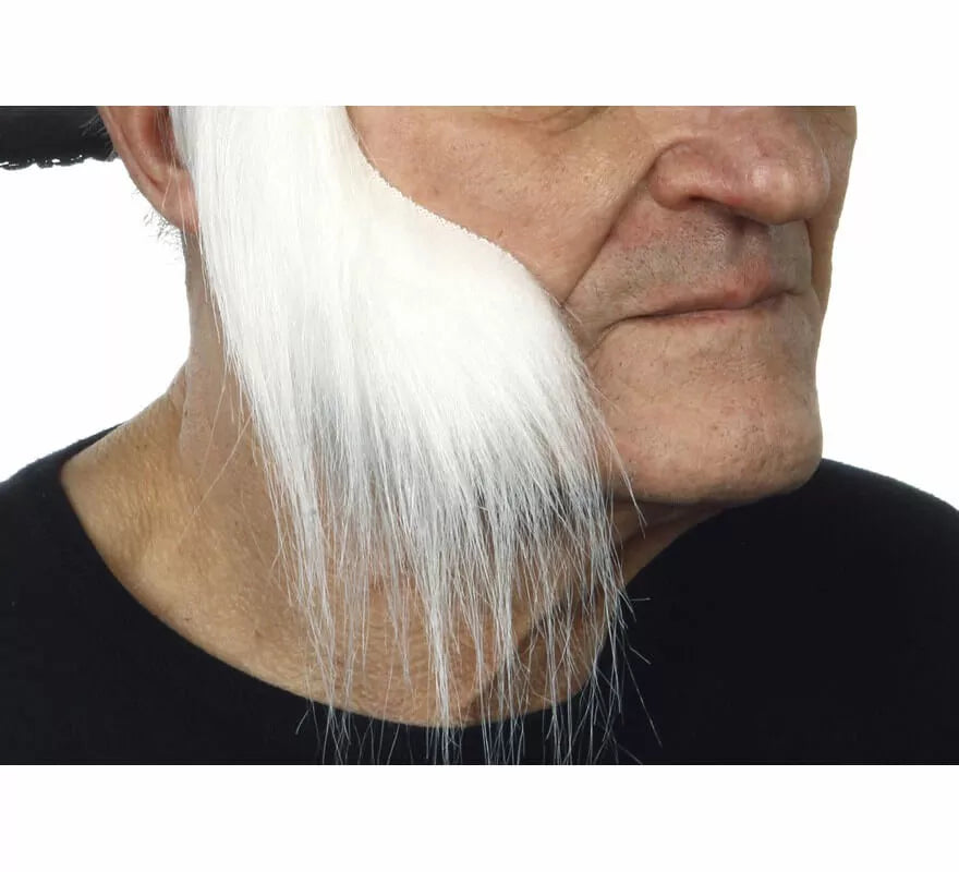 Translation missing: pt-PT.Patillas anchas con pelo blanco