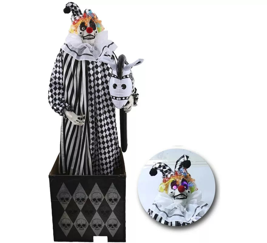Translation missing: pt-PT.Payaso Crazy Animado con Luz, Sonido y Movimiento de 165 cm