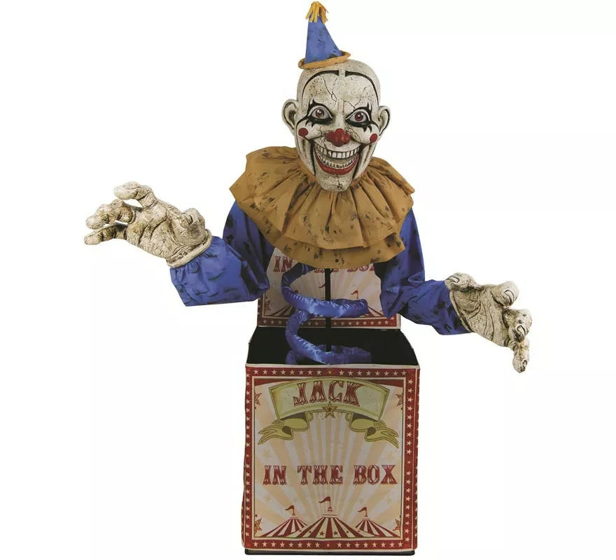Translation missing: pt-PT.Payaso Jack in the Box con luz, sonido y movimiento de 2,1 m