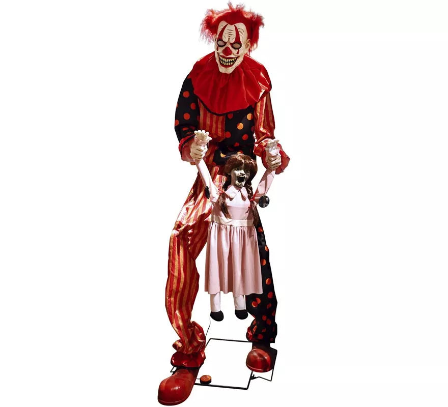 Translation missing: pt-PT.Payaso Secuestrador Gigante Animado con Luz Sonido y Movimiento 65x90x220cm
