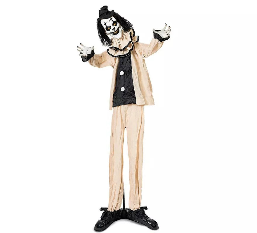 Translation missing: pt-PT.Payaso Siniestro beige y negro con base de 105x18x160 cm