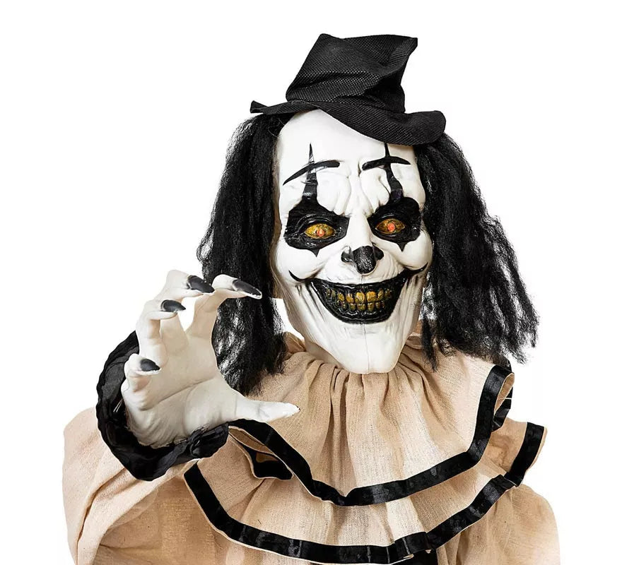 Payaso Siniestro beige y negro con base de 105x18x160 cm