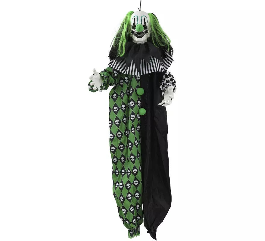 Translation missing: pt-PT.Payaso verde Animado con Sonido y Movimiento de 165 cm