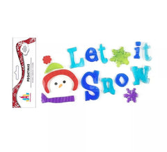 Adesivo com Gel Natal deixe Item neve 15X25 cm