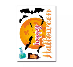 Adesivo de vinil feliz Halloween 20x30cm