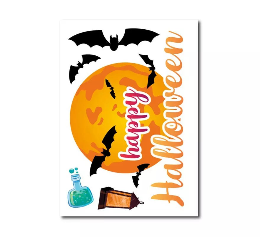 Translation missing: pt-PT.Pegatina de Happy Halloween de vinilo de 20x30 cm