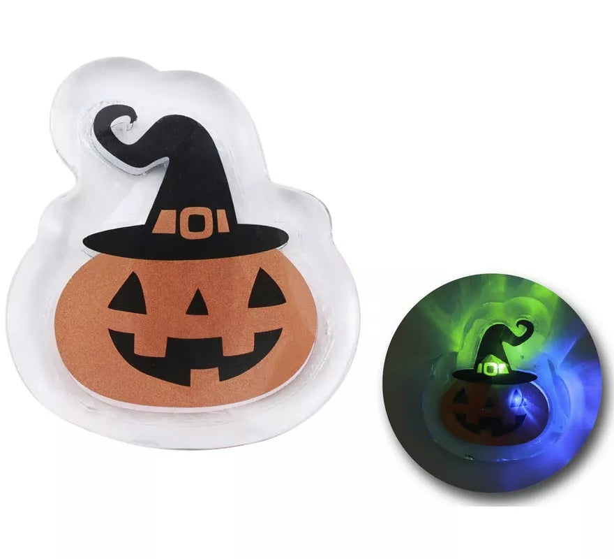 Translation missing: pt-PT.Pegatina Gel 10x15 Led Calabaza con Sombrero de 10x15 cm