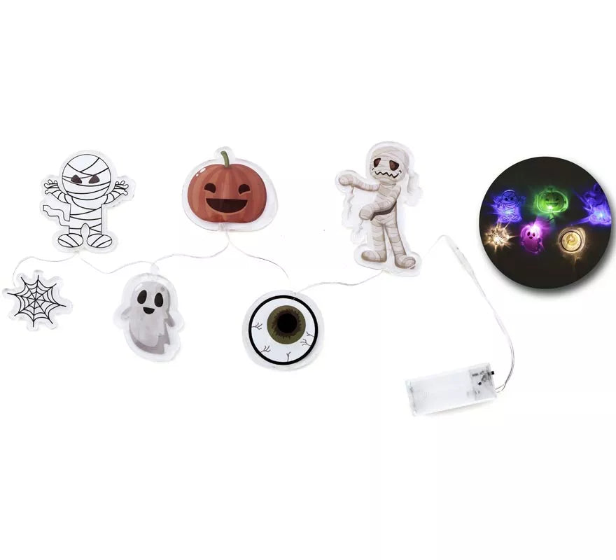 Pegatina Gel Led Figuritas Halloween
