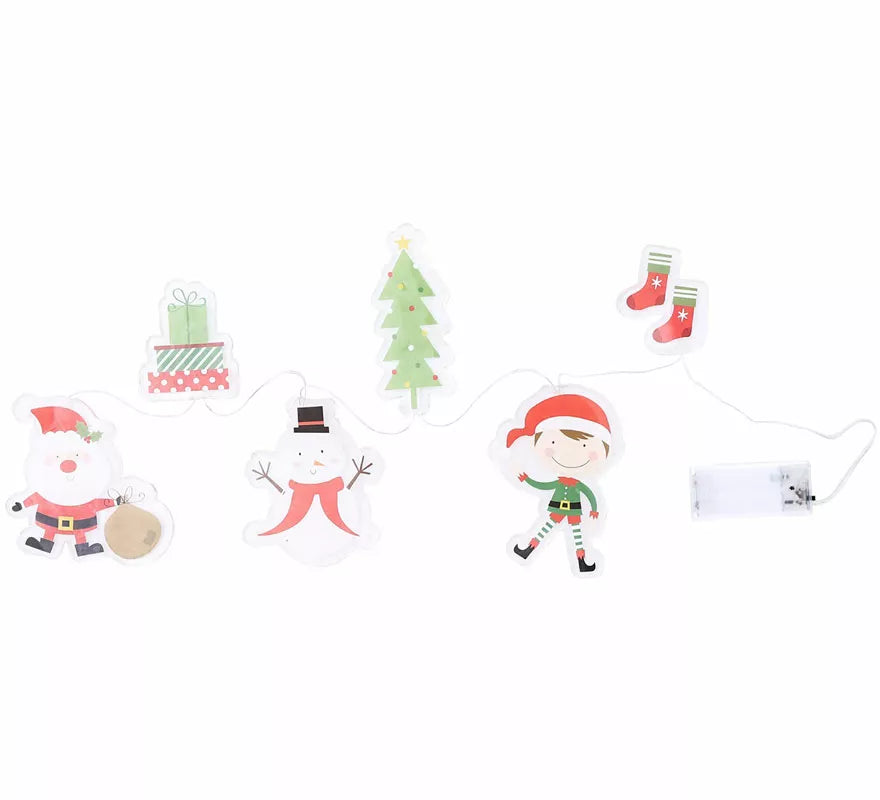 Translation missing: pt-PT.Pegatinas Gel Led 6 Figuritas de Navidad de 15x35 cm