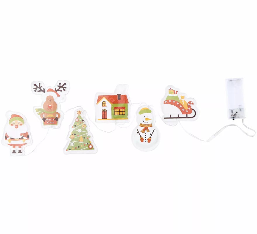 Translation missing: pt-PT.Pegatinas Gel Led 6 Figuritas Navideñas de 15x35 cm