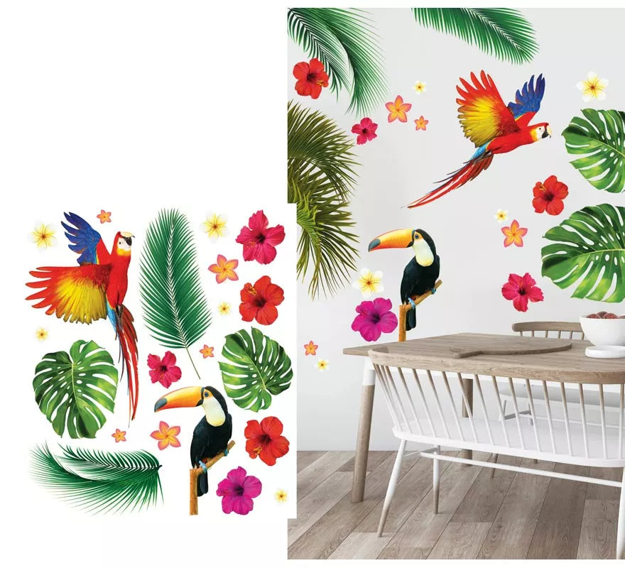 Pegatinas Tropical para pared de 70x80 cm