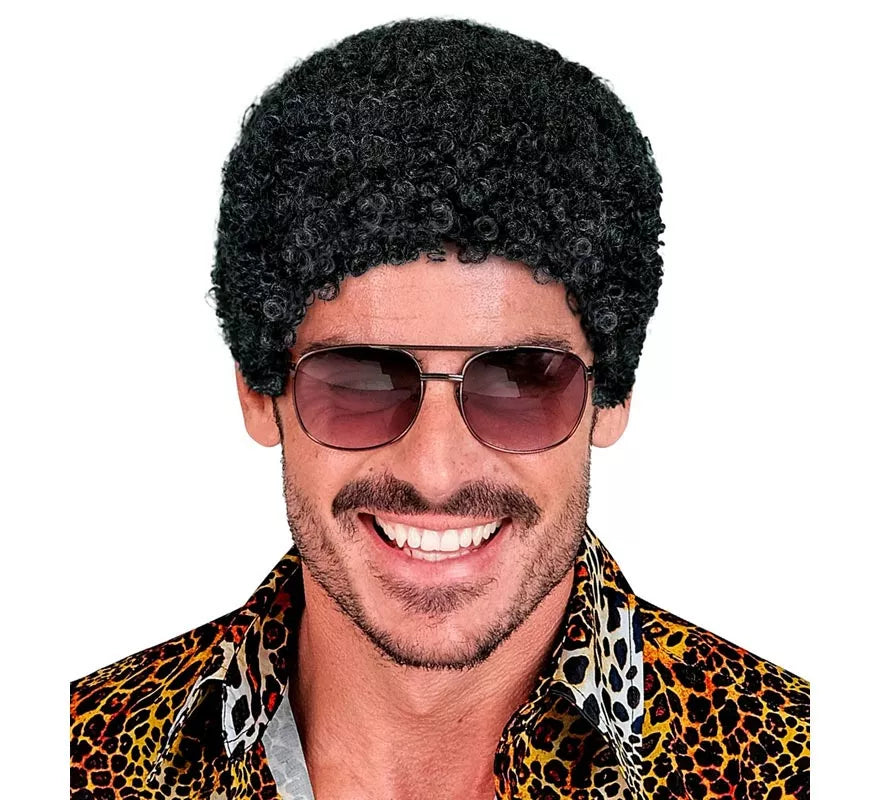 Translation missing: pt-PT.Peluca Afro con efecto mojado adulto