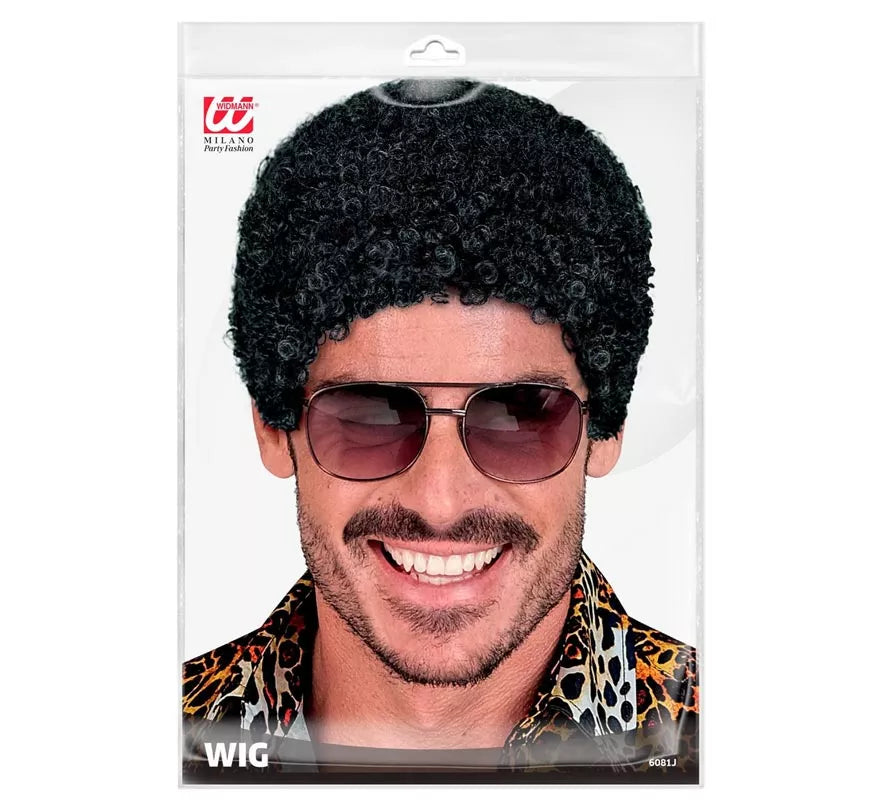 Translation missing: pt-PT.Peluca Afro con efecto mojado adulto