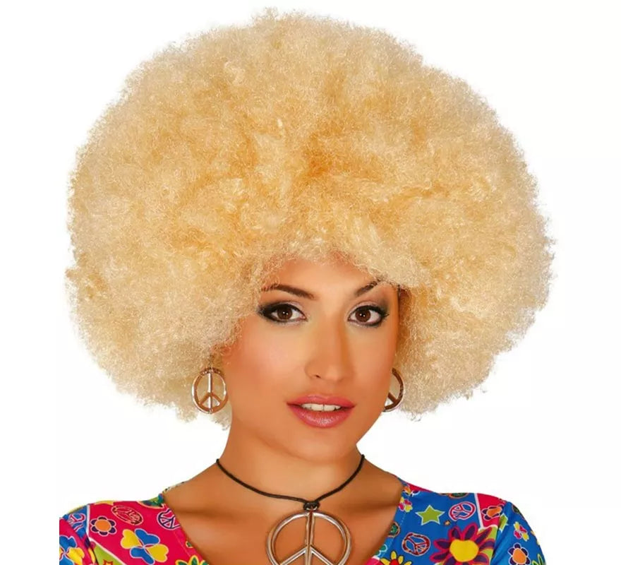Translation missing: pt-PT.Peluca afro extra grande rubia