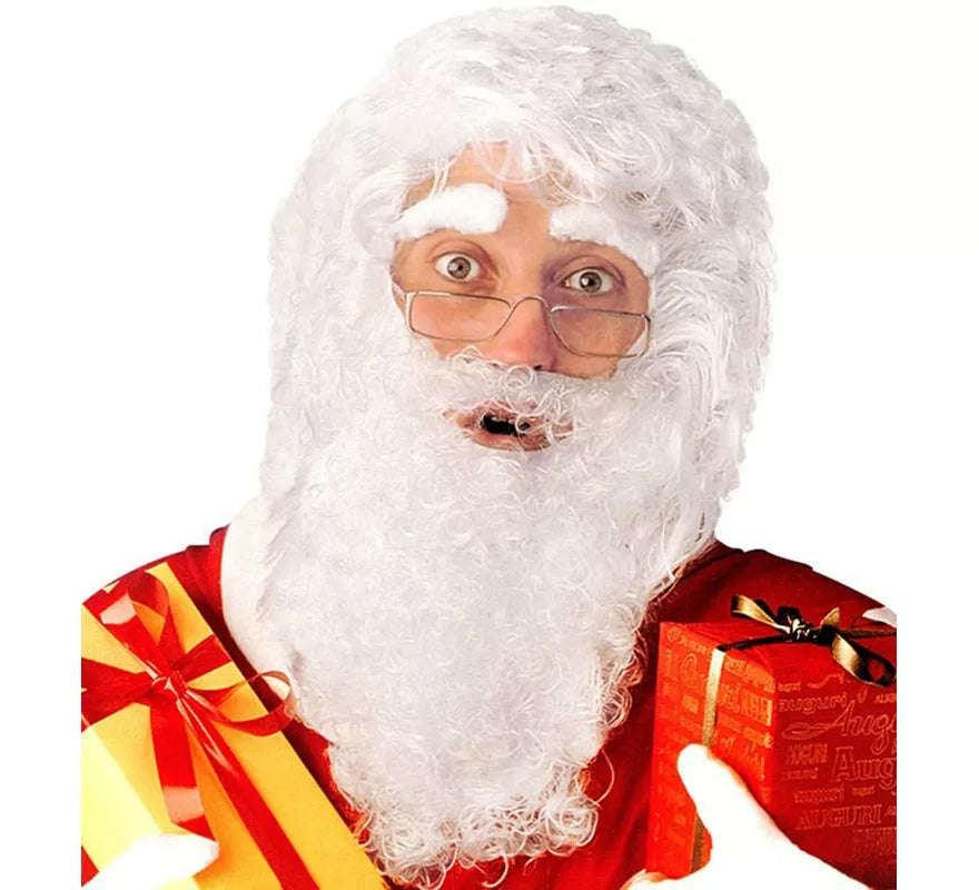 Translation missing: pt-PT.Peluca, Barba, Bigote y Cejas de Papá Noel
