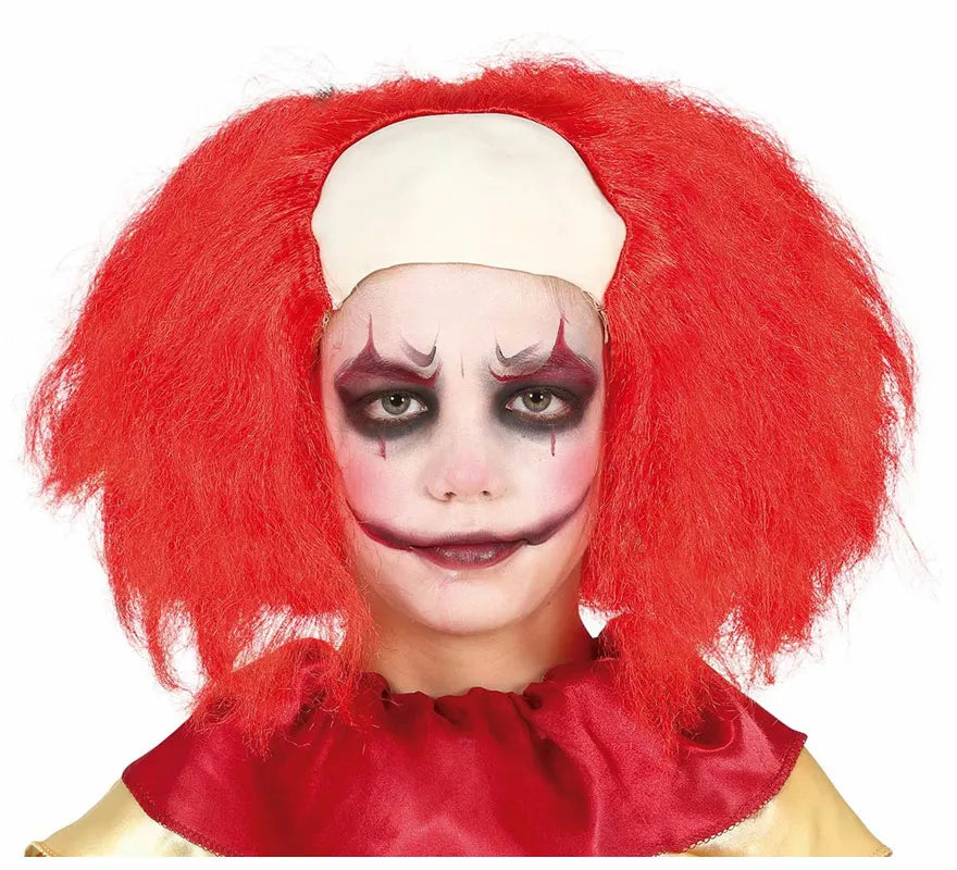 Translation missing: pt-PT.Peluca Calva con Pelo Rojo de Payaso Infantil