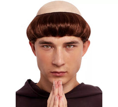 Peruca coroa de monge careca