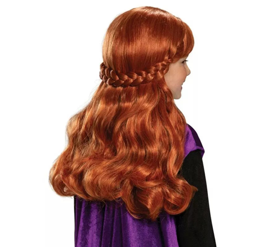 Translation missing: pt-PT.Peluca de Anna de Frozen Infantil