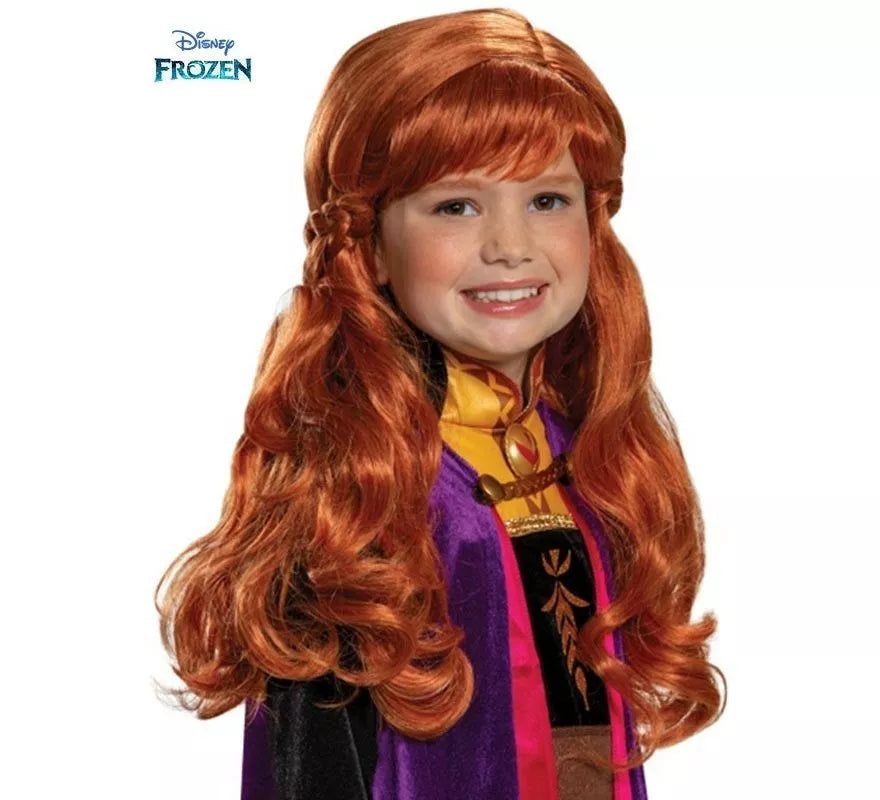 Translation missing: pt-PT.Peluca de Anna de Frozen Infantil