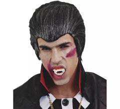 Peruca Conde Drácula Cinza