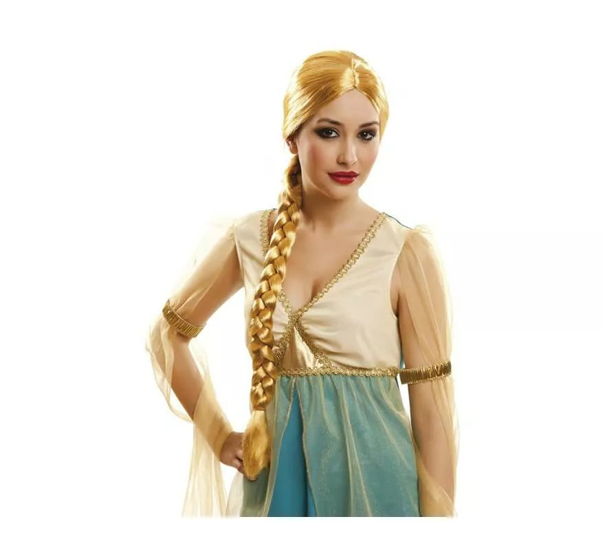 Translation missing: pt-PT.Peluca de Doncella Lady con Trenza rubia