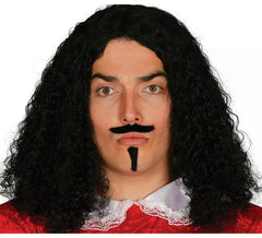 Peruca vintage com bigode