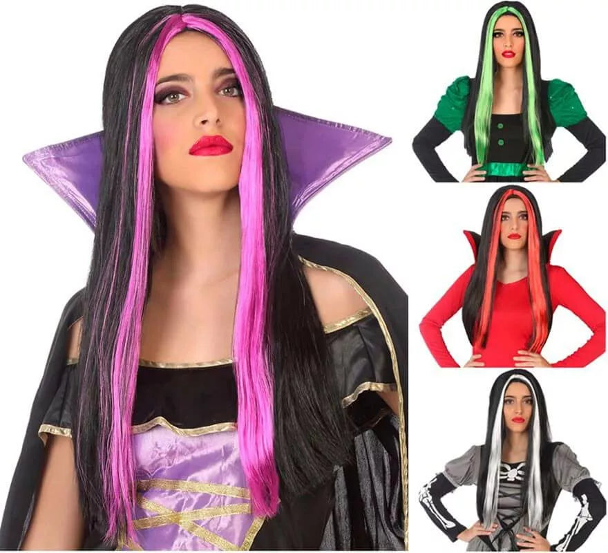 Translation missing: pt-PT.Peluca de Halloween Lisa en varios colores