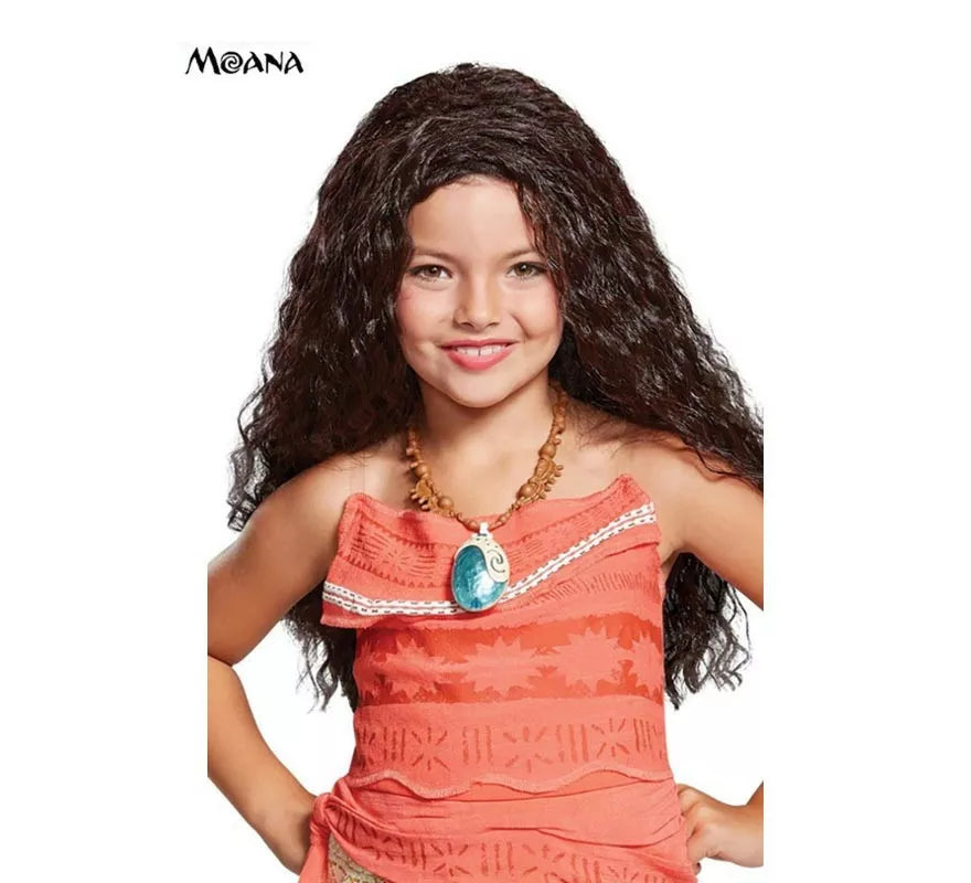 Translation missing: pt-PT.Peluca de Moana Disney Deluxe infantil