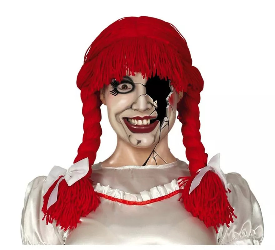Translation missing: pt-PT.Peluca de Muñeca Poseída Roja