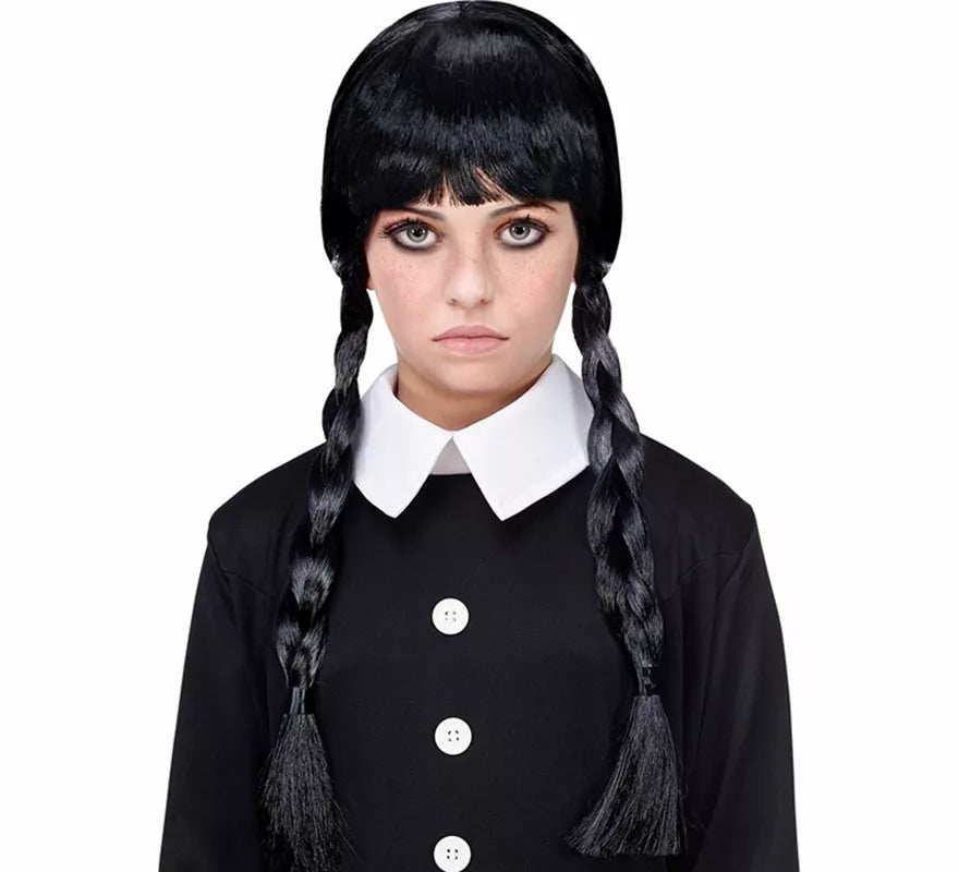 Translation missing: pt-PT.Peluca de Niña Siniestra con Trenzas