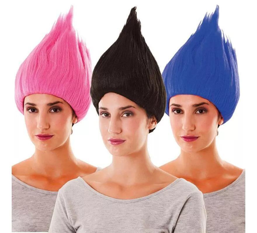 Translation missing: pt-PT.Peluca de Troll en 3 colores