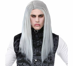 Peruca de vampiro branca