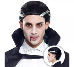 Peruca de vampiro com tufos