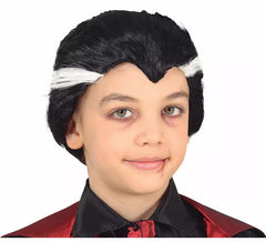 Peruca do Drácula com mechas para crianças
