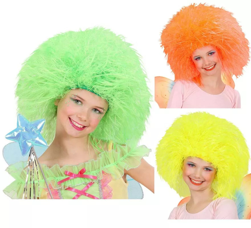 Translation missing: pt-PT.Peluca Hada Fluorescente Infantil en varios colores