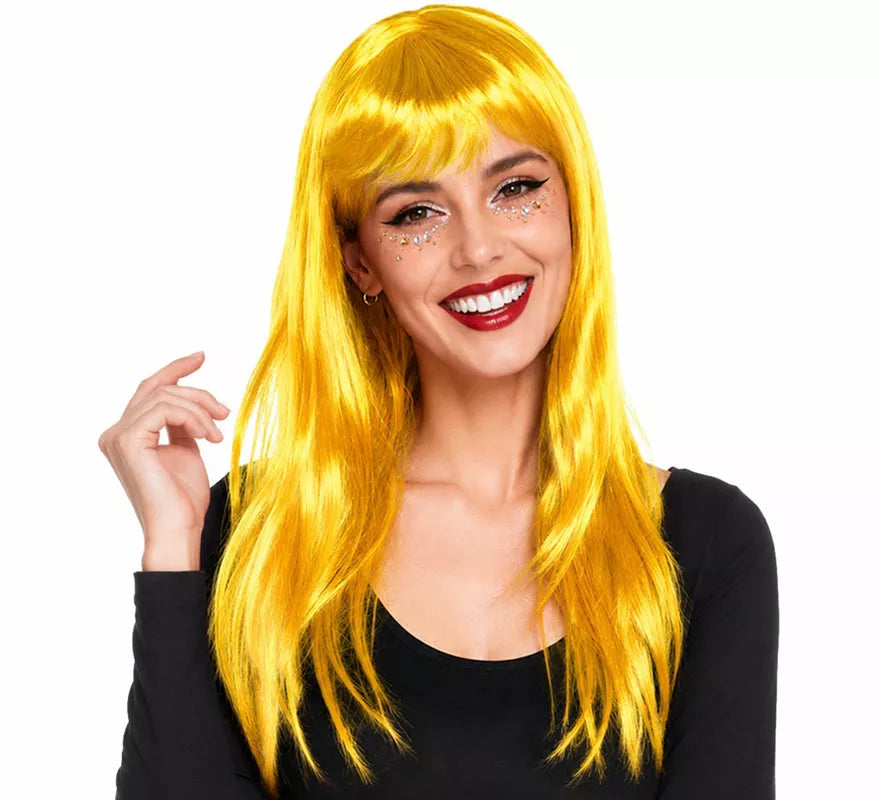 Peluca Lisa con Flequillo en varios colores