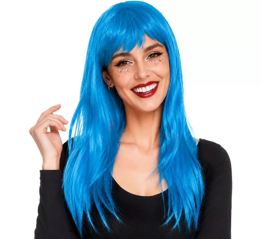 Peluca Lisa con Flequillo en varios colores