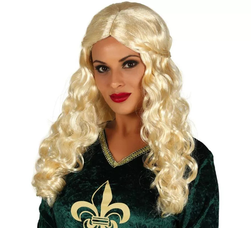 Translation missing: pt-PT.Peluca Medieval Rubia con Trenzas