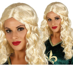 Peruca Medieval Loira com Tranças