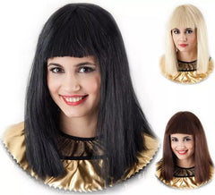 Peruca Cleopatra Mane Bangs em várias cores