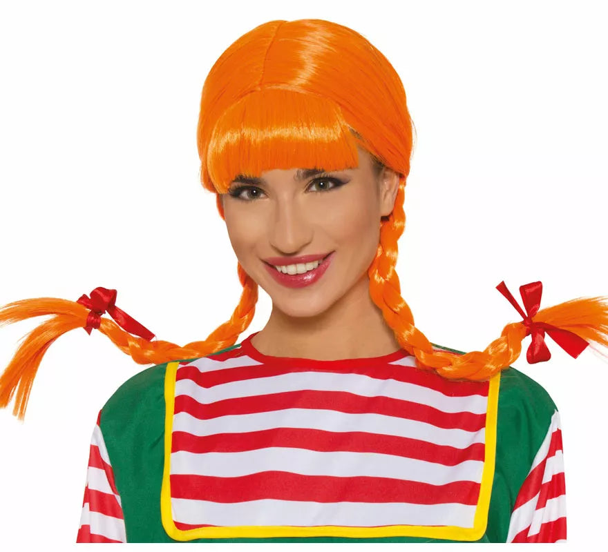 Translation missing: pt-PT.Peluca Naranja con Trenzas