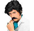 Peluca negra con Bigote Play Boy