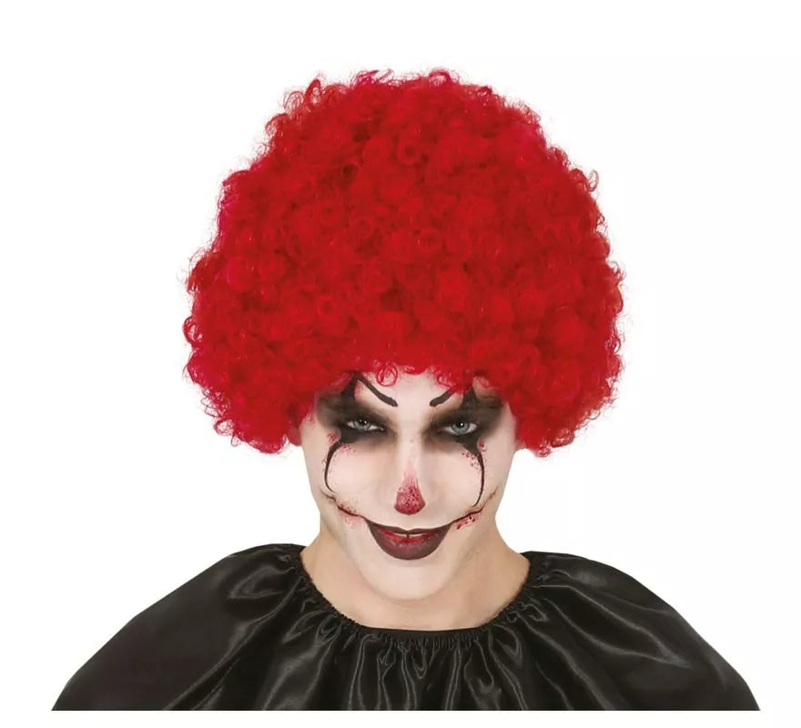 Translation missing: pt-PT.Peluca Payaso Rizos Granate