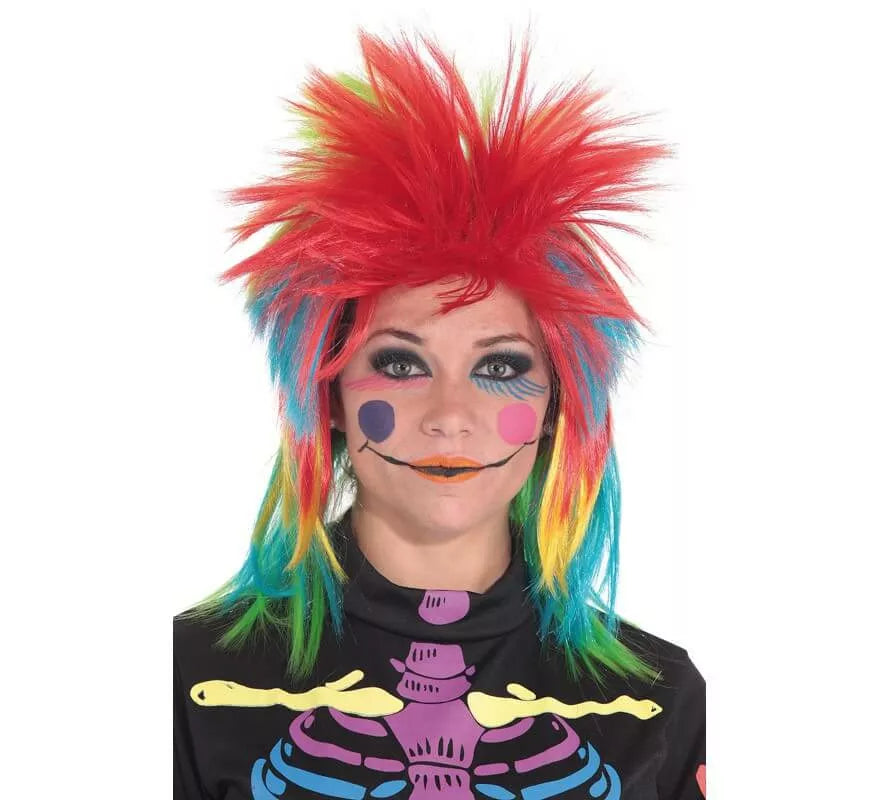 Translation missing: pt-PT.Peluca Punk Chica Multicolor