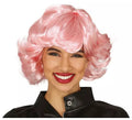 Peluca Rosa Corta con flequillo