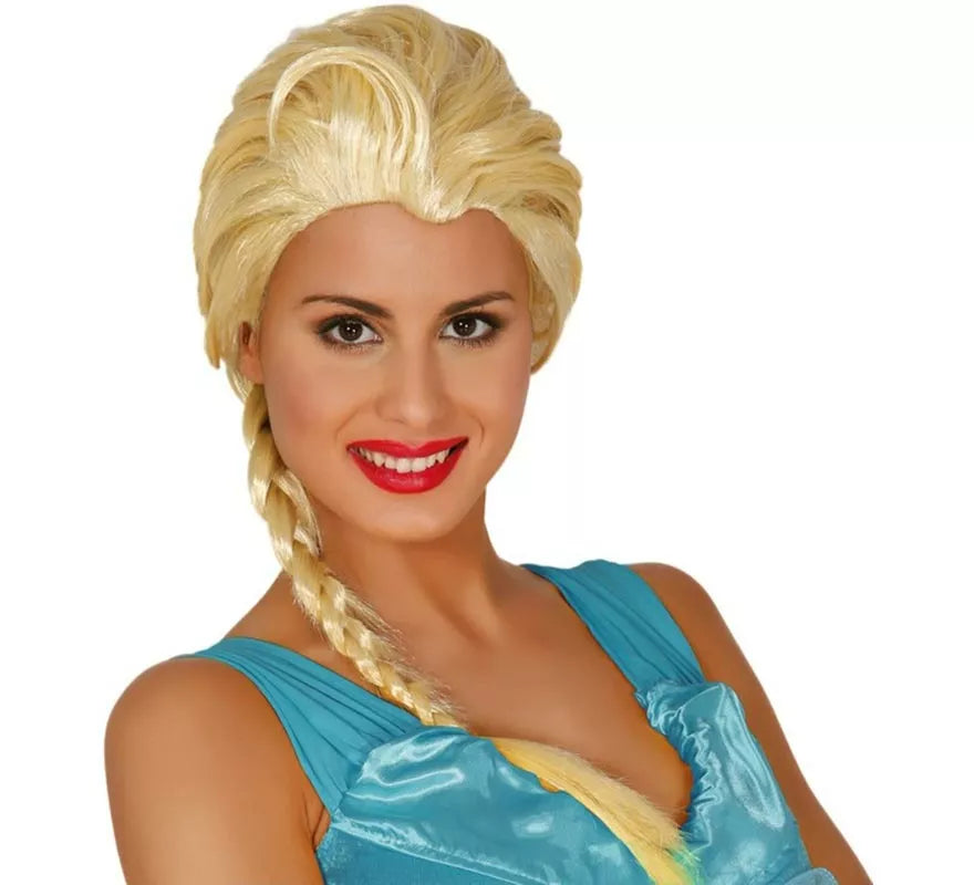 Translation missing: pt-PT.Peluca rubia con trenza