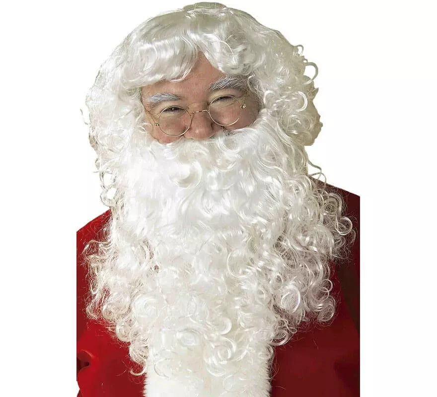 Translation missing: pt-PT.Peluca y Barba con Bigote de Papá Noel para hombre