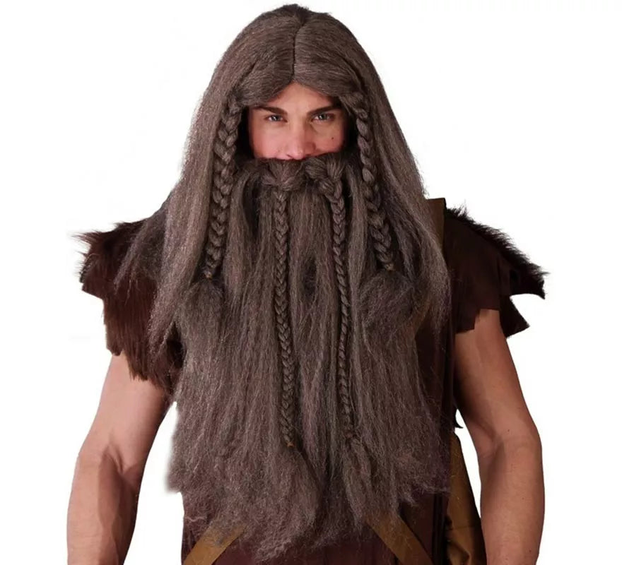 Peluca y barba de Vikingo